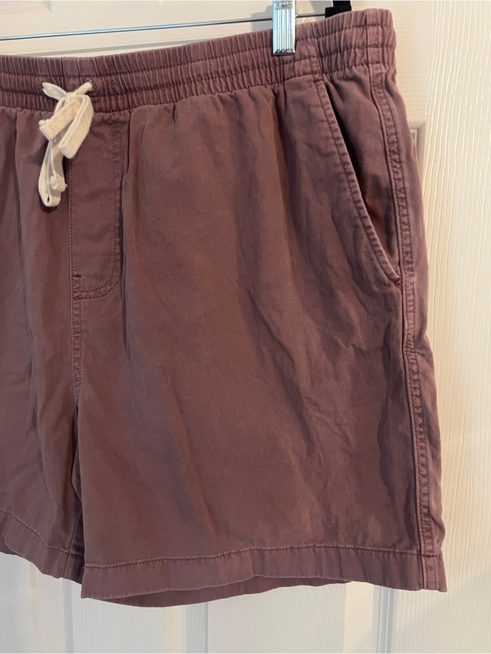 J.Crew Garment Dyed Casual Drawstring Shorts Men’s XL Mauve Beach Coastal - Picture 4 of 9